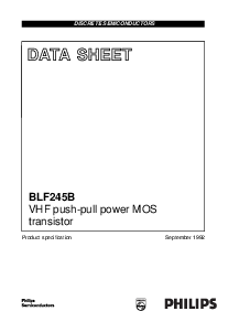 浏览型号BLF245B的Datasheet PDF文件第1页