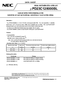 浏览型号UPD23C128000BLGX的Datasheet PDF文件第1页