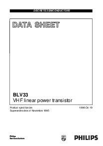 浏览型号BLV33的Datasheet PDF文件第1页