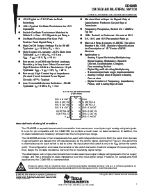 浏览型号CD4066BM96的Datasheet PDF文件第1页