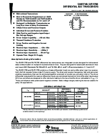 浏览型号SN75176BPE4的Datasheet PDF文件第1页