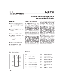 浏览型号bq2058RSN的Datasheet PDF文件第1页