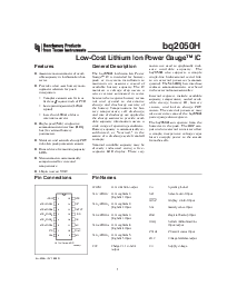 浏览型号BQ2050HSN的Datasheet PDF文件第1页