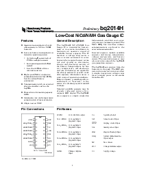 浏览型号BQ2014HSN的Datasheet PDF文件第1页