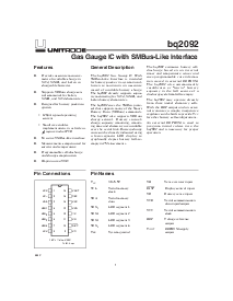 浏览型号BQ2092的Datasheet PDF文件第1页
