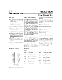 浏览型号BQ2004HSN的Datasheet PDF文件第1页