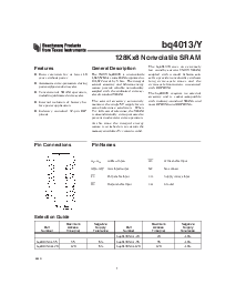 浏览型号BQ4013YMA-85的Datasheet PDF文件第1页