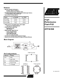 浏览型号ATF16V8BQL-25PC的Datasheet PDF文件第1页