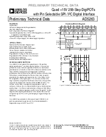浏览型号AD5263BRU50的Datasheet PDF文件第1页