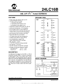 浏览型号24LC16B-SN的Datasheet PDF文件第1页