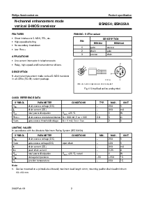 浏览型号BSN254的Datasheet PDF文件第2页