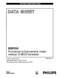 浏览型号BSP030的Datasheet PDF文件第1页