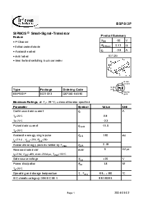 浏览型号BSP613P的Datasheet PDF文件第1页