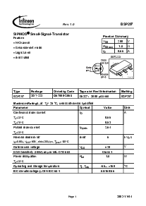 浏览型号BSP297的Datasheet PDF文件第1页