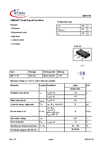 浏览型号BSP171P的Datasheet PDF文件第1页