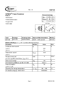 浏览型号BSP125的Datasheet PDF文件第1页