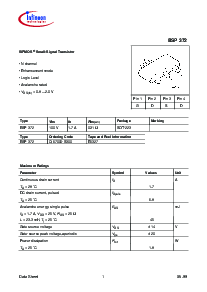 浏览型号BSP372的Datasheet PDF文件第1页