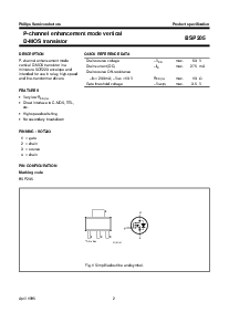 浏览型号BSP205的Datasheet PDF文件第2页