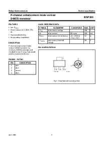 浏览型号BSP220的Datasheet PDF文件第2页