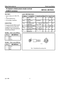浏览型号BSP254A的Datasheet PDF文件第2页