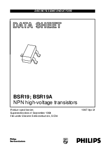 浏览型号BSR19A的Datasheet PDF文件第1页