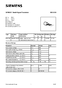 浏览型号BSS229的Datasheet PDF文件第1页