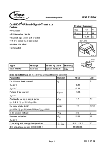 浏览型号BSS223PW的Datasheet PDF文件第1页