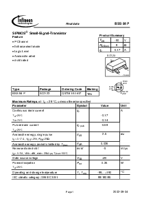 浏览型号BSS84P的Datasheet PDF文件第1页