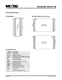 浏览型号MX29F200BTI-12的Datasheet PDF文件第2页