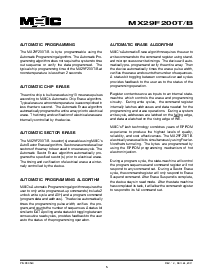 浏览型号MX29F200BTI-12的Datasheet PDF文件第5页