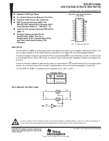 浏览型号SN74CBTLV3245ADW的Datasheet PDF文件第1页