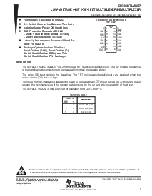 浏览型号SN74CBTLV3257D的Datasheet PDF文件第1页