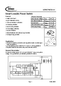 浏览型号BTS141的Datasheet PDF文件第1页