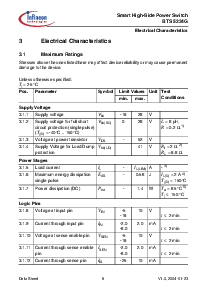 浏览型号BTS5234G的Datasheet PDF文件第8页