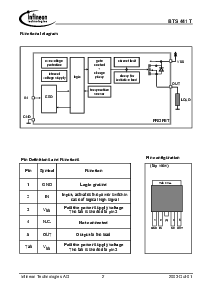 浏览型号BTS441T G的Datasheet PDF文件第2页
