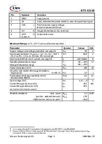 浏览型号BTS432D2的Datasheet PDF文件第2页