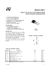 浏览型号BULD118D-1的Datasheet PDF文件第1页