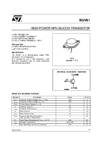 浏览型号BUV61的Datasheet PDF文件第1页