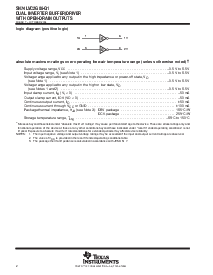 浏览型号SN74LVC2G06QDBVRQ1的Datasheet PDF文件第2页