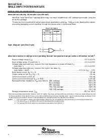 浏览型号SN74LVC1G02DBVRG4的Datasheet PDF文件第2页