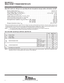 浏览型号SN74AHC1G14DBVRE4的Datasheet PDF文件第2页