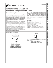浏览型号LM285BXH-1.2的Datasheet PDF文件第1页