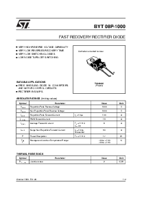 浏览型号BYT08P-1000的Datasheet PDF文件第1页