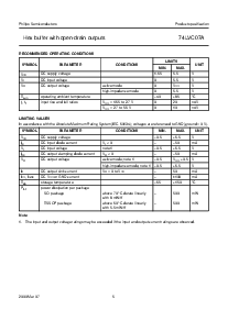 浏览型号74LVC07AD的Datasheet PDF文件第5页