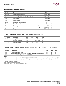 浏览型号IS42S16100C1-6TL的Datasheet PDF文件第4页