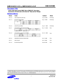 浏览型号K6R1016C1C-C10的Datasheet PDF文件第1页