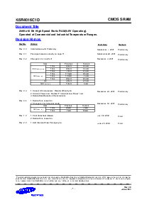 浏览型号K6R4016C1D-KC8的Datasheet PDF文件第1页