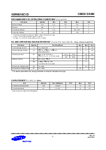 浏览型号K6R4016C1D-KC8的Datasheet PDF文件第5页