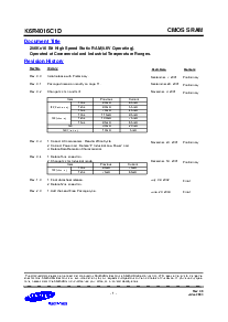 浏览型号K6R4016C1D-KL10的Datasheet PDF文件第1页