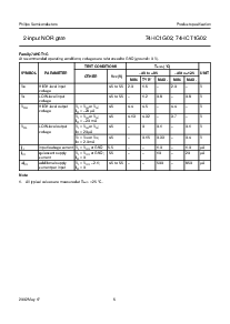 浏览型号74HC1G02GW的Datasheet PDF文件第6页